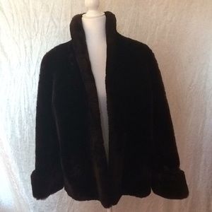 Vintage Fur Coat Dark Brown Great Condition